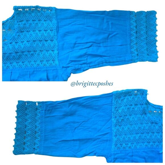 HANDMADE Traditional Laced Mexican Blouse - Picture 6 of 12